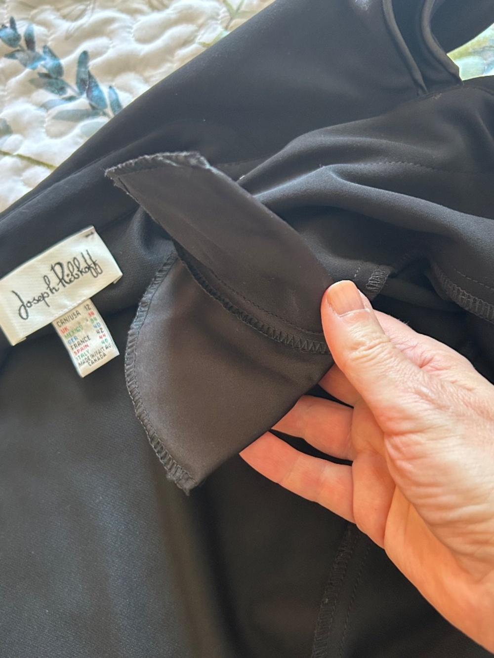 Like New Joseph Ribkoff Cropped Bolero Jacket Double Ruffle Collar Black Size 12 - Picture 8 of 14